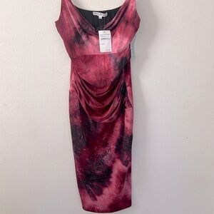 🆕NWT Velvet torch size L Nordstrom rack Mustard tie dye spaguetti dress